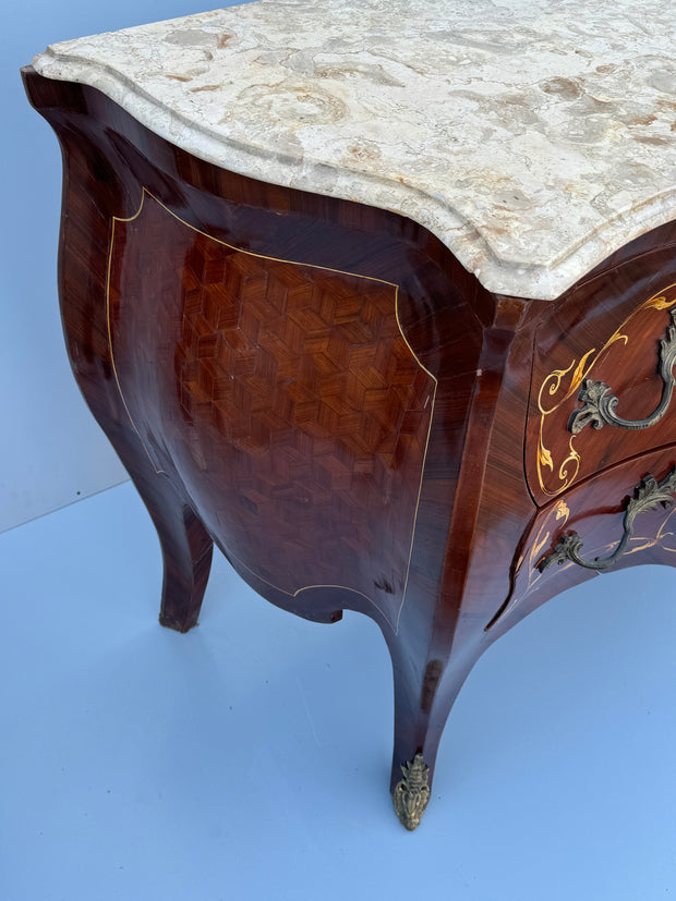 cassetiera marrone elegante in noce massello 