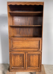 Libreria in rovere con bar