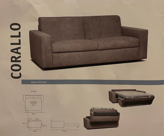 Divano letto corallo