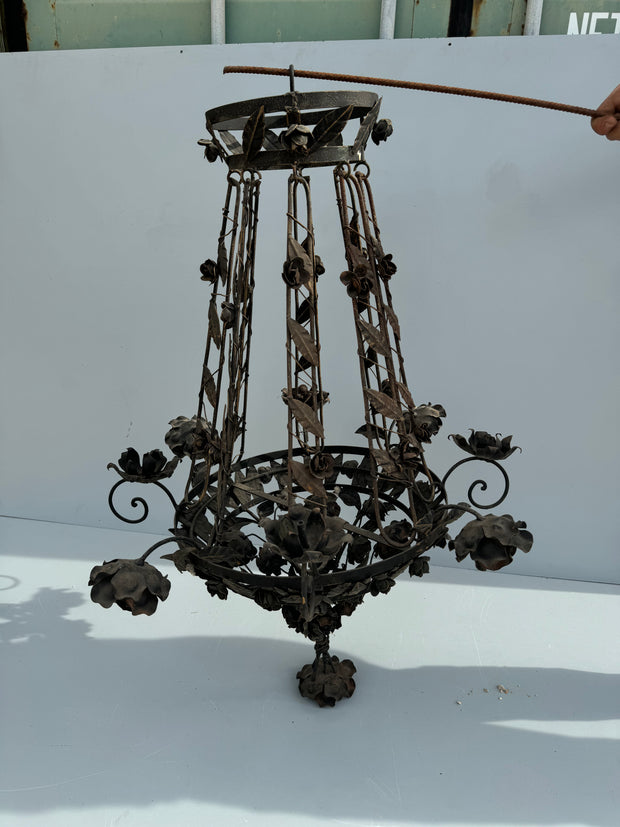 Lampadario da esterno ferro