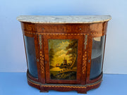 Credenza francese antica in legno con intarsi a mano